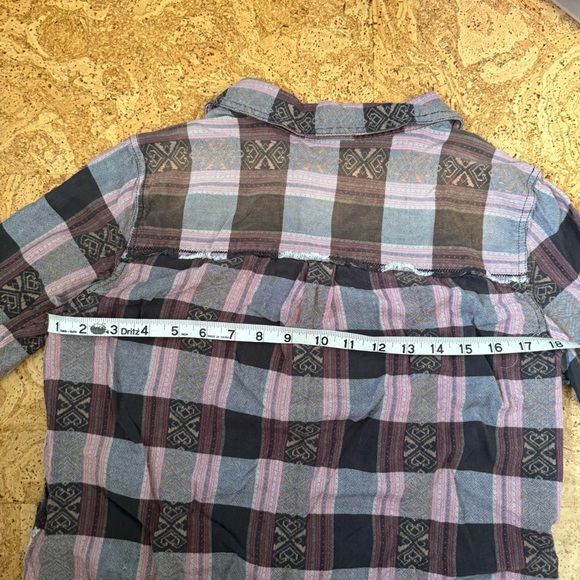 Free People We The Free Colorful Button Up Long Sleeve - Picture 8 of 9